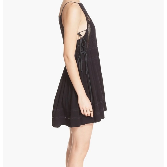 Free People Black Pleated Backless Sundress - Picture 2 of 8